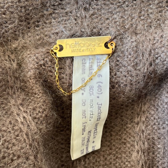 VINTAGE HETTABRETZ 1970s Reptile Leather Jacket w/ Mohair Interior, RARE! - Picture 8 of 15